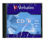 Verbatim Datalife PCyanine 80min700MB CDR Jewel Case Singles 52x