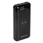 20000MAH POWER BANK WITH 2XUSB AND WIRELESS CHARGER  BLACK