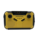 SOLAR EMERGENCY HANDCRANK RADIO WITH LED LIGHT SOS SIREN AND 35MM EARPHONE JACKS