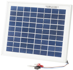 SOLAR PNL 12V 5W MONO WLEAD 230X205MM
