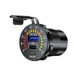 Fast Car Charger Converter 12V24 DC to USBC 30 and 36W PD and OnOff Push Button