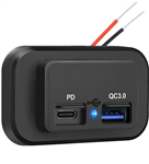 CHARGER 12V DC WITH FLY LEAD TO USBC 30 AND PD 30