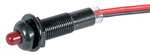 LED 5MM FLASHING RED 12VDC WBEZELWIRE