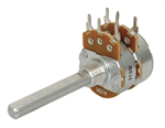 100K OHM LOGARITHMIC A DOUBLE GANG 24MM POTENTIOMETER