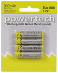 BATT NIMH AAA 12V 900MAH NIPPLE PK4