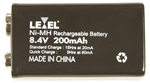 BATT NIMH 9V TYPE 84V 200MAH