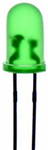 LED 5MM DIF GRN FLASH 35MCD