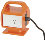 PWR ADPT RCD 10A PLG15A SKT ORG