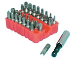 BIT SET NONSTND 32PCE RED HOLDER