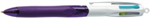 PEN BIC 4 COLOUR GRIP FASHION RETRACTABLE BP