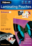 SP LAMINATING POUCH FELLOWES A3 80 MICRON GLOSS 50PK