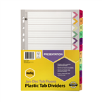 MARBIG 36029 DIVIDERS REINFORCED BOARD A4 FLUORO JANDEC