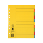 MARBIG 37190 EXTRA WIDE DIVIDERS A4 10 TAB MANILLA BRIGHT