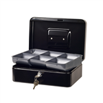 ESSELTE CLASSIC CASH BOX 200 X 150 X 80MM SIZE 8 BLACK