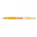 PEN PILOT 07MM POPLOL RETRACTABLE GEL YELLOW
