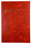 COLLINS 3880 SERIES ACCOUNT BOOK FEINT PAGED 84 LEAF A4 RED