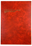 COLLINS 3880 SERIES ACCOUNT BOOK INDEXED THROUGH 84 LEAF A4 RED