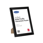 CARVEN DOCUMENT FRAME WIDE PROFILE A4 BLACK