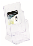 DEFLECTO BROCHURE HOLDER 2TIER DL CLEAR