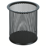 ESSELTE PENCIL CUP METAL MESH BLACK