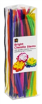 EDUCATIONAL COLOURS CHENILLE STEMS 300MM BRIGHT ASSORTED PACK 200