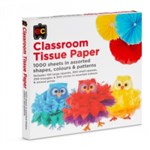 CLASSROOM TISSUE PAPER EC ASST SHAPES COLOURS  PATTERNS PK1000