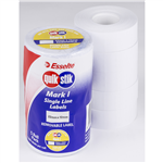 QUIKSTIK MARK I LABELS REMOVABLE WHITE 1500 LABELSROLL 22 X 12MM BOX 5