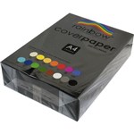 COVER PAPER RAINBOW A4 125GSM BLACK COLOURS REAM