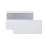 CUMBERLAND SELF SEAL SECRETIVE ENVELOPE 80GSM DL 110X220MM WHITE BOX500