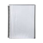 BTS Parent Lists Only  MARBIG DISPLAY BOOK REFILLABLE 20 POCKET A4 CLEARGREY