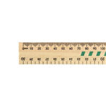 CELCO 30CM RULEX UNPOLISHED WOODEN RULER