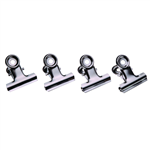 ESSELTE BULLDOG CLIP 75MM SILVER PACK 6