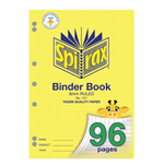 SP BINDER BOOK SPIRAX A4 121 8MM RULED 96PG