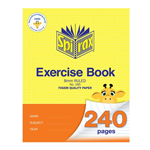 SPIRAX EXERCISE BOOK 225X175MM 240PG 8MM