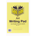 SPIRAX 411 WRITING PAD 8MM RULED A4 100 PAGE