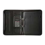 SPIRAX ZIPPERED COMPENDIUM 2 RING A4 BLACK