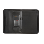 SPIRAX SLIMLINE ZIPPERED COMPENDIUM A4 BLACK