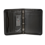 SPIRAX ZIPPERED COMPENDIUM 4 RING A4 BLACK