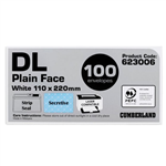 CUMBERLAND ENVELOPE 110X220MM WHITE BOX100
