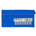 BTS  only CELCO NAME PENCIL CASE 350 X 180MM BLUE 2 ZIP