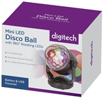 LIGHT LED ROTATE MINI BALL RGB USBBATT