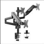BRATECK MONITOR ARM TRIPLE BLACK