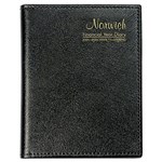 NORWICH FINANCIAL YEAR DIARY WEEK TO VIEW SPIRAL A6 BLACK