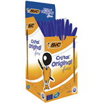 BIC CRISTAL ORIGINAL BALLPOINT PENS FINE BLUE BOX 49
