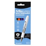 ARTLINE SUPREME WHITEBOARD MARKER BRIGHTS 4 PACK ANTIMICROBIAL