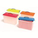CRYSTALFILE CARRY CASE BLUE LIDCLEAR BASE