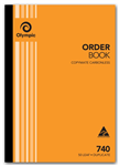 OLYMPIC 740 ORDER BOOK CARBONLESS DUPLICATE 50 LEAF A4