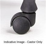 SET OF 5 BLACK CHAIR CASTORS