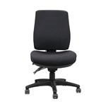 ERGO AIR HIGH BACK OPERATOR CHAIR  BLACK FABRIC