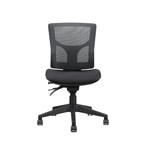 MILAN MEDIUM BACK MESH OPERATOR CHAIR  BLACK